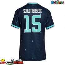 Camisa de Futebol Alemanha Nico Schlotterbeck #15 Equipamento Secundário Mulheres Mundo 2026 Manga Curta